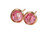 Rose Gold Pink Crystal Stud Earrings - Available in 2 Sizes and More Metal Options