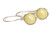 Sterling silver wire wrapped pastel light yellow pearl drop earrings handmade by Jessica Luu Jewelry