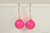 Sterling Silver Neon Pink Necklace - Available with Matching Earrings and Other Metal Choices