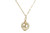 14K yellow gold filled wire wrapped cream ivory pearl pendant on chain necklace handmade by Jessica Luu Jewelry