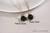 Rose Gold Black Pearl Drop Earrings - Available with Matching Necklace and Other Metal Options