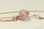 14K rose gold filled wire wrapped rose quartz gemstone pendant on chain necklace handmade by Jessica Luu Jewelry