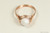 14K rose gold filled wire wrapped white alabaster crystal solitaire ring handmade by Jessica Luu Jewelry