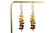 Gold Yellow and Brown Ombre Crystal Necklace - Available with Matching Earrings