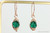 Rose Gold Emerald Green Crystal Necklace - Available with Matching Earrings