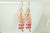Gold Pink Peach Ombre Crystal Necklace - Available with Matching Earrings