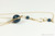 14K yellow gold filled herringbone wire wrapped 10mm round dark blue pearl pendant on chain necklace handmade by Jessica Luu Jewelry