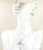 14K rose gold filled wire wrapped 8mm aqua blue green pearl drop earrings with matching necklace handmade by Jessica Luu Jewelry