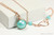 Rose Gold Aqua Blue Green Pearl Earrings - Matching Necklace and More Metal Options Available