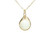 14K yellow gold filled wire wrapped 12mm round faceted white alabaster gemstone solitaire pendant on chain necklace handmade by Jessica Luu Jewelry