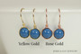 14K gold filled wire wrapped lapis blue  pearl drop earrings handmade by Jessica Luu Jewelry