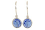 Sterling Silver Sapphire Crystal Earrings - Other Metal Options Available