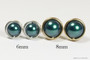Sterling Silver Tahitian Pearl Stud Earrings - Available in 3 Sizes and Other Metal Options