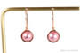 Rose Gold Pink Pearl Earrings - Available with Matching Necklace and Other Metal Options