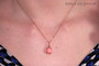 Sterling Silver Pink Coral Drop Earrings - Available with Matching Necklace and Other Metal Options