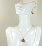 Rose Gold Chocolate Brown Pearl Earrings - Available with Matching Necklace and Other Metal Options