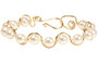 Gold White Pearl Bracelet - Other Metal Options Available