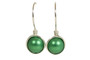 Sterling Silver Green Pearl Earrings - Available with Matching Necklace and Other Metal Options
