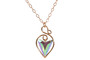 Rose Gold Multi Colored Crystal Necklace - Available with Matching Earrings