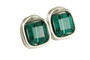 Sterling Silver Emerald Green Crystal Stud Earrings - Available with Matching Necklace and Other Metal Options