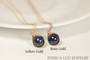 Sterling Silver Navy Blue Pearl Necklace - Available in Other Metal Options