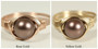 Sterling Silver Brown Pearl Ring - Other Metal Options