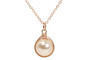 Rose Gold Ivory Pearl Necklace - Available with Matching Earrings