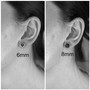 Sterling Silver Light Green Crystal Stud Earrings - Available in 2 Sizes and Other Metal Options