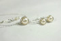 Sterling Silver Ivory Pearl Earrings - Available with Matching Necklace and Other Metal Options