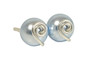 Sterling Silver Light Blue Stud Earrings - Other Metal Options Available