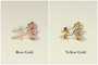 Rose Gold Pink Quartz Stud Earrings - Other Metal Options Available