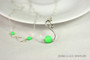 Sterling Silver Neon Green Necklace - Available with Matching Earrings