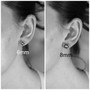 Teal Blue Green Pearl Stud Earrings Yellow or Rose Gold - Available in 3 Sizes