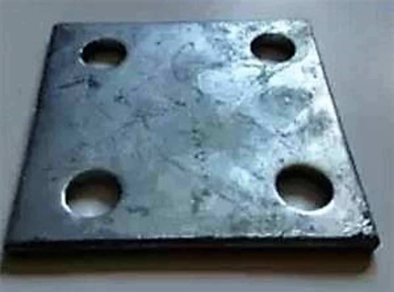 Set Of 4 6x6 Heavy Galvanized Stanchion Plates Floor Flanges For