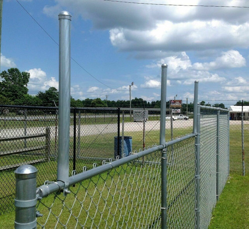 Extend-A-Post - 1-5/8" OD Pipe 2' Long Extension -  Fits a 1-5/8" Top Rail - Galvanized - 6 Pack