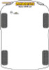 Powerflex Track Gearbox Mounting Bush Insert - Duster - PFF60-1421BLK