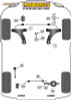 Powerflex Track Upper Gearbox Mount Bushes Insert - Elantra AD (2015 - 2019) - PFF26-123BLK