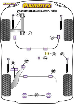 Powerflex Jack Pad Adaptor - 911 Classic (1987 - 1989) - PF57-560