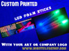 WEDDING HIGH QUALITY LED FOAM STICKS 16 INCH CUSTOM (3 PACKS)