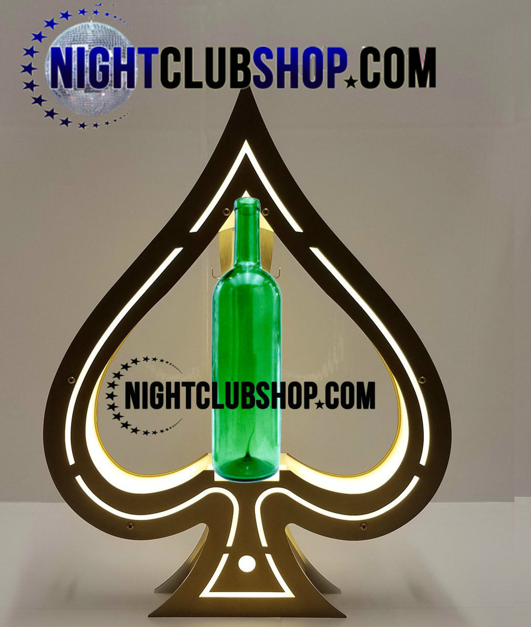 Ace of spade LED Custom Logo Presenter Bottle(led champagne carrier)