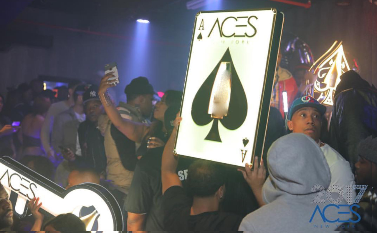 Ace of spade LED Custom Logo Presenter Bottle(led champagne carrier)