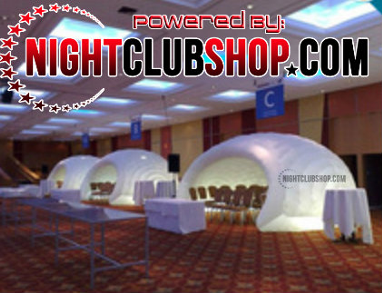 LED,DJ,BAR,VIP,BOOTH,Inflatable,Tent,Clam Shell,Cabana,white,Pop up,blow up, inflate, seashell,trade show,outdoor