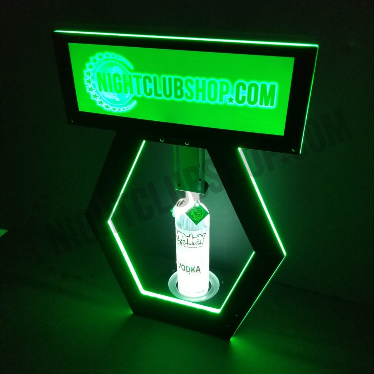 LED, RGB, Remote, Control, DMXR, RF,Glow, Wireless, Nightclubshop, Bottle, Holder, Green