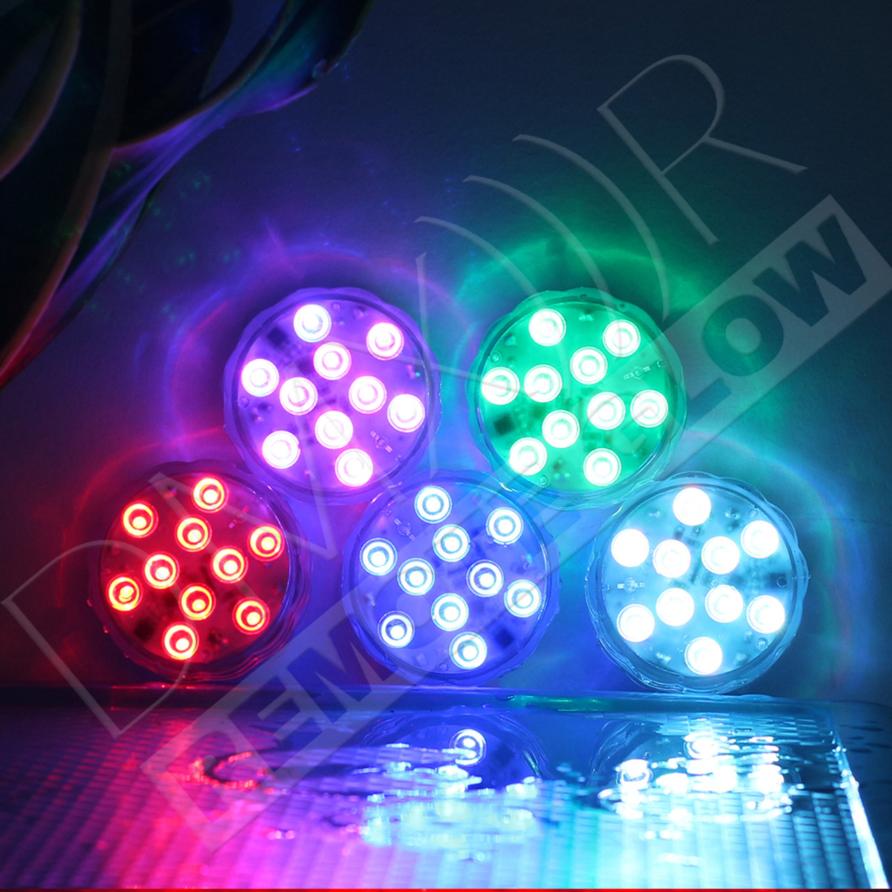 Waterproof puck sale lights with remote