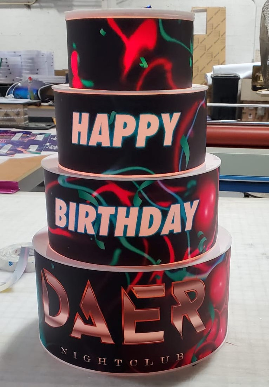 Happy, Birthday, Celebration, Cake, LED, RGB, Remote, Controlled, Bottle, Service, Delivery, RF, Nightclub, Nightlife, Nightclubshop, Club, Bar, Casino, Hotel, Bizcocho, Bizcochito, Dmx, Dmx Controlled, Remote Control, Remote, Control, Controlled, Lighting, VIP, Bottle Service, Transmitter, Handheld