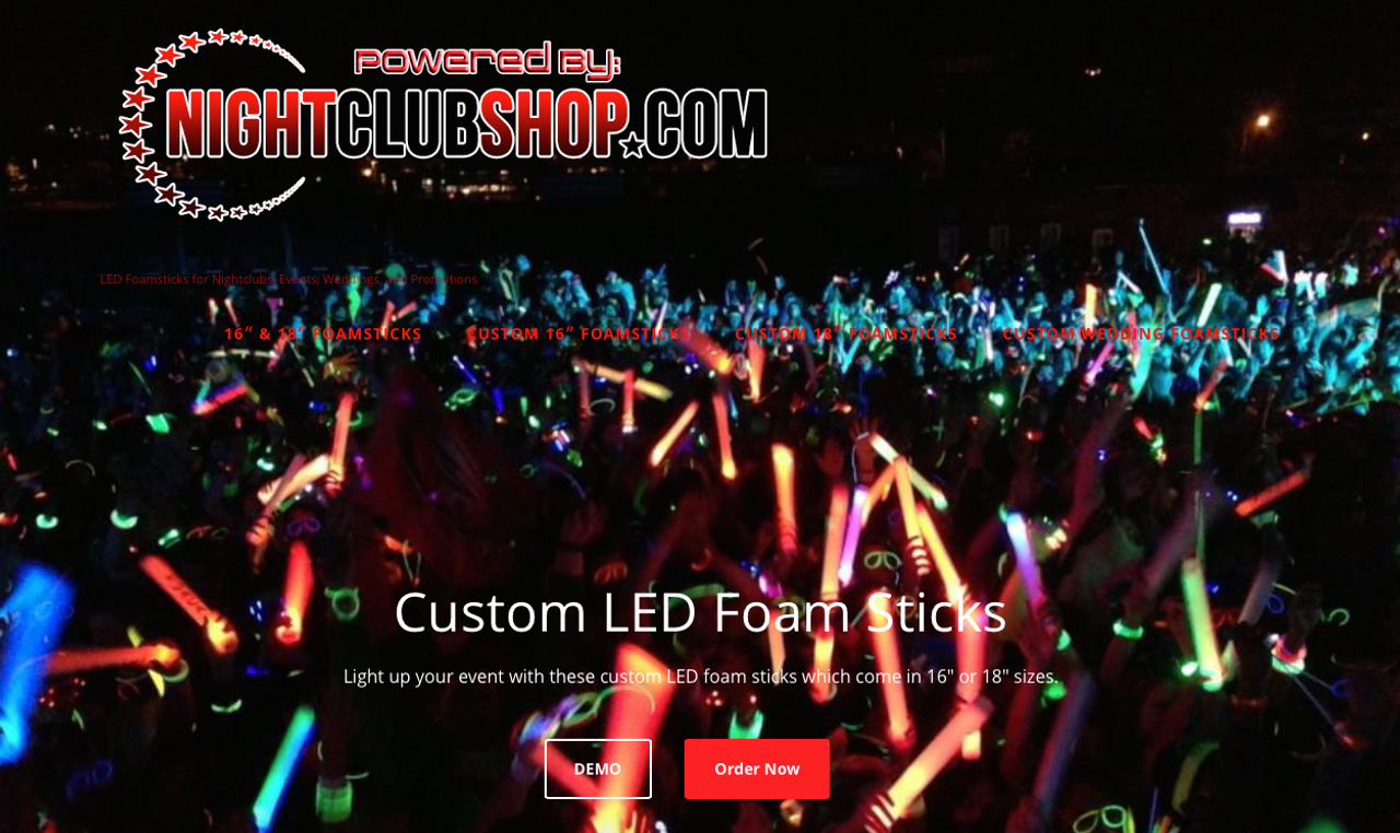 CustomFoamsticks.com, Led, custom, Foam,Stick, LED baton, wand, Promo, Customized, Personalized