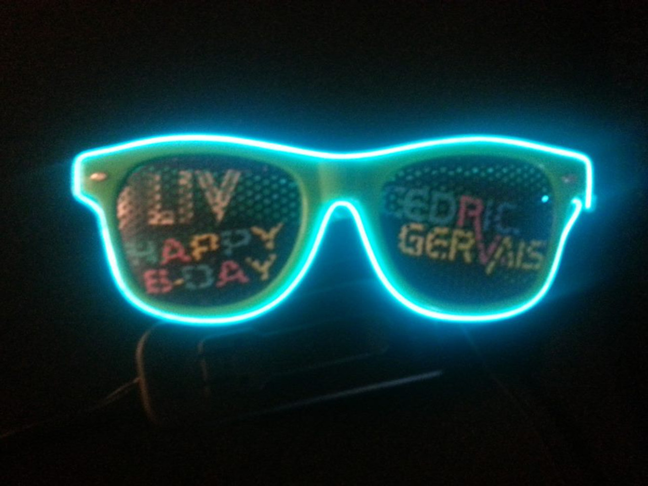 custom led glasses