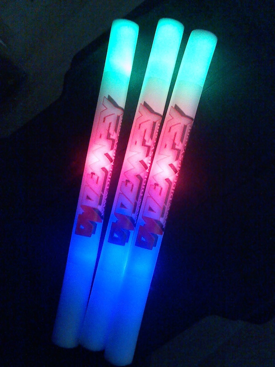 LED Foam Sticks - 18 Foam Glow Sticks - 6 Mode Multi-color