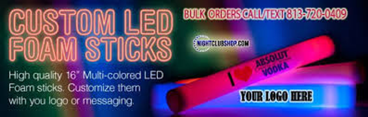 16 Custom LED FOAM STICKS 16 Inch (High Quality) (7 Function