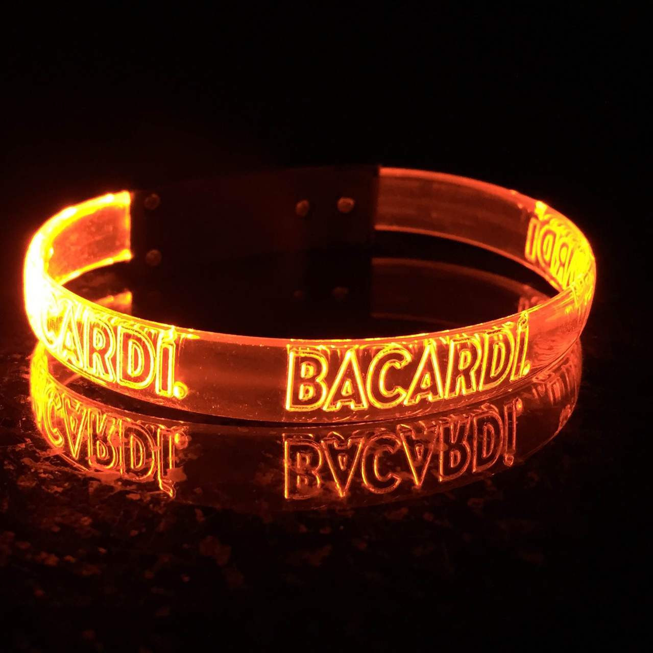 Orange,LED,Custom,Engraved,Branded,Personalized, Bulk, LED, Wristband, LED wristband, Bracelet, Glow,Neon, UV, LED Bands, wrist band,wristband, illuminated, light up, wholesale, School, wedding, nightclub, promo, merch, 